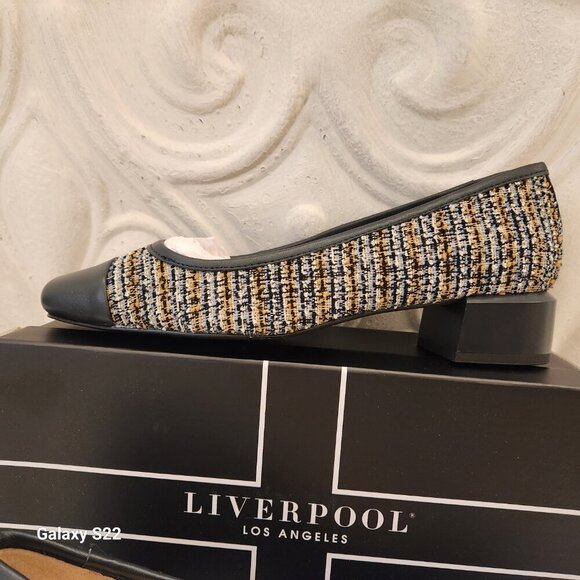 LIVERPOOL LA Lapis Leather Irvine Low Heels. NIB. Size 8.5 - Picture 2 of 10